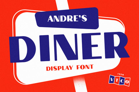 Andre's Diner Display Font