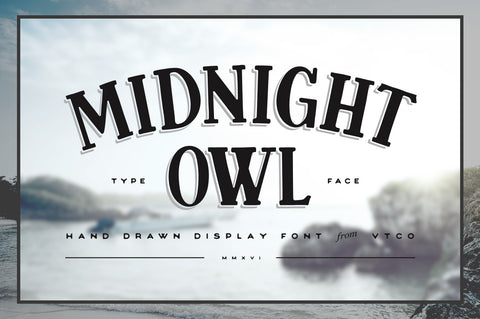Midnight Owl Display Font