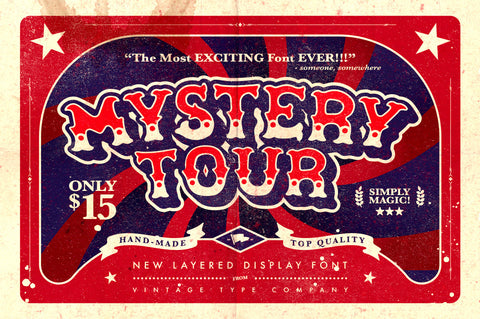Mystery Tour Display Font