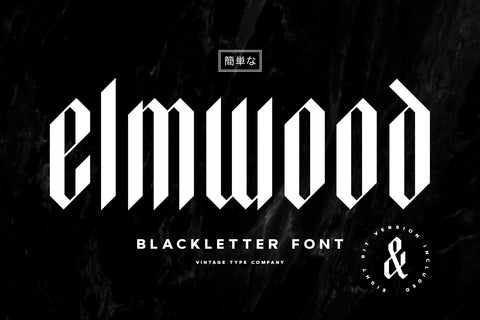 Elmwood Display Font