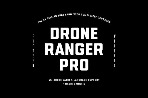 Drone Ranger PRO Font Family